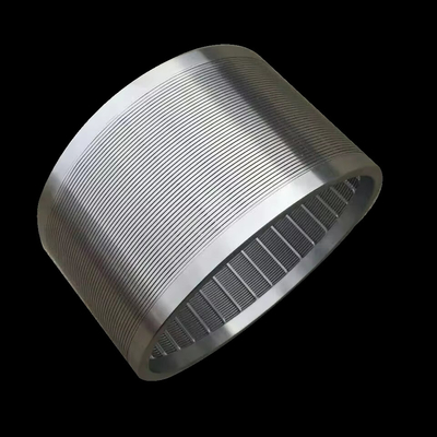 Beads Mill External Axial bên ngoài đến bên trong SS304 Stainless Steel Flange 80 Mesh Wedge Wire Basket